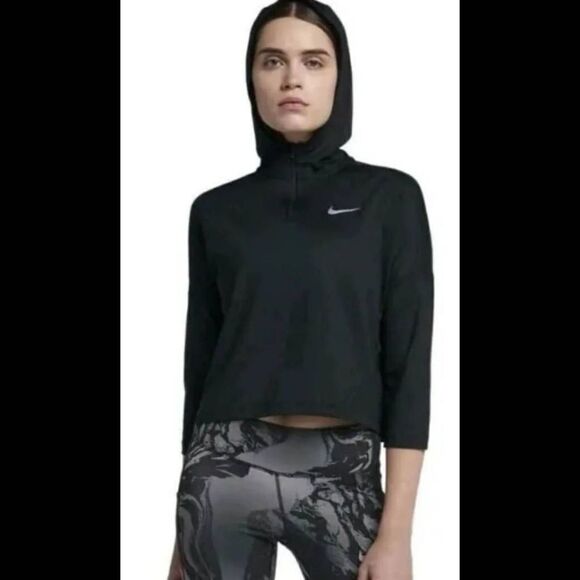 Nike Women's Dry Element Running Black Hoodie AA7958 010 Size Small. - Picture 7 of 13